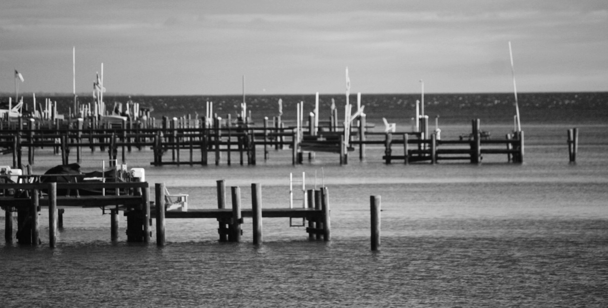 Landscape photo of a pier in the Chesapeake Bay